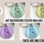 Afghan Hound Outline ID Tag, thumbnail 4 of 4