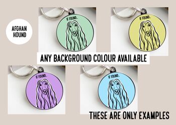 Afghan Hound Outline ID Tag, 4 of 4