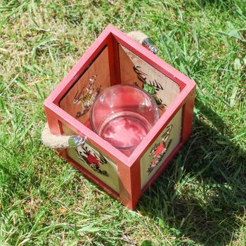Vintage Scandi Wooden Candle Lantern, 8 of 11