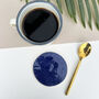 Dark Blue Ceramic Coasters, thumbnail 7 of 8