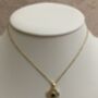 18 K Gold Plated Emerald Gold Clover Charm Necklace, thumbnail 1 of 8
