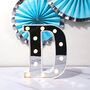 Eid LED Letter Lights Silver Mirrored, thumbnail 4 of 5