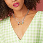 Healing Heart Rainbow Moonstone Gemstone Necklace, thumbnail 3 of 11