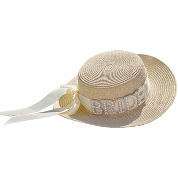 Bride Hen Party Straw Hat, 2 of 4