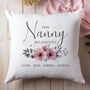 Personalised Nanny Grandchild Cushion, thumbnail 1 of 3