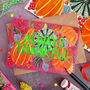 Always Thankful Pumpkin Papercut Thanksgiving Card, thumbnail 3 of 8