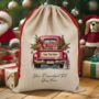 Personalised Christmas Vintage Truck Gift Sack, thumbnail 5 of 9