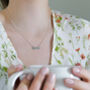 Hand Stamped Personalised Mantra Necklace, thumbnail 2 of 12