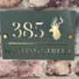 Personalised Stag Design House Acrylic Number Sign, thumbnail 2 of 11