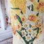 Daffodil Illustration Fabric Fragrant Gift Sachet, thumbnail 4 of 5