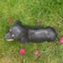 Dachshund Garden Ornament With Green Boots Sausage Dog, thumbnail 5 of 9