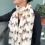 Dressage Horse Scarf In Personalised Gift Box, thumbnail 4 of 5