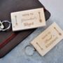 Personalised Wooden Shed Keyring, thumbnail 1 of 4