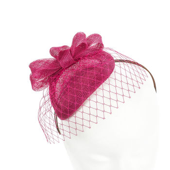 Vintage Inspired Veiled Fascinator In Many Colours, 5 of 12