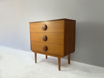 1960’s Mid Century Modern Petite Chest Of Drawers, 3 of 9
