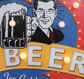 Industrial Ice Cold Beer Light Up Sign, 2 of 2