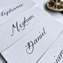 Hand Calligraphy White Place Cards, thumbnail 3 of 3