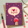 Funny Romantic Card 'Love You Berry Much', thumbnail 1 of 4