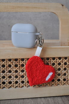 Tufted Cute Airpods Charm And Keychain, 2 of 6