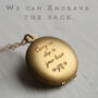 Art Deco Gold Sun Personalised Locket Necklace, thumbnail 3 of 9