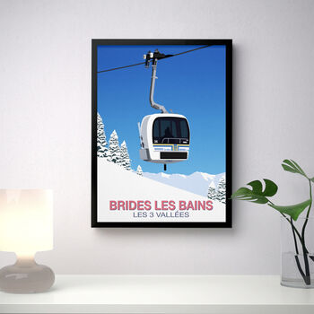 Brides Les Bains Ski Resort Poster, 3 of 6