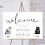 Cat Wedding Welcome Sign, thumbnail 1 of 5