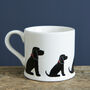 Black Cocker Spaniel Organic Cotton Tea Towel, thumbnail 3 of 12