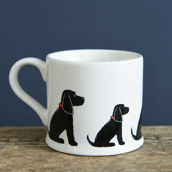 Black Cocker Spaniel Organic Cotton Tea Towel, 3 of 12