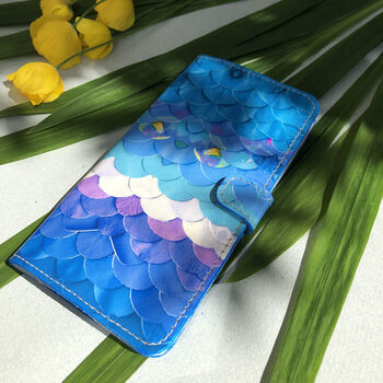 Green Mermaid Leather Smartphone Case, 2 of 4