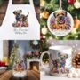 Personalised Border Terrier In Christmas Lights, thumbnail 1 of 10
