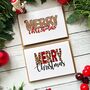 Merry Christmas Pack Of Four Cards, thumbnail 1 of 4