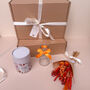 Burnt Orange Dried Flower Hamper With Candle, thumbnail 2 of 2