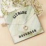 Sterling Silver November Citrine Necklace Card, thumbnail 1 of 7