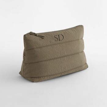 Personalised Quilted Accessory Bag, Custom Toiletry Bag, 3 of 4