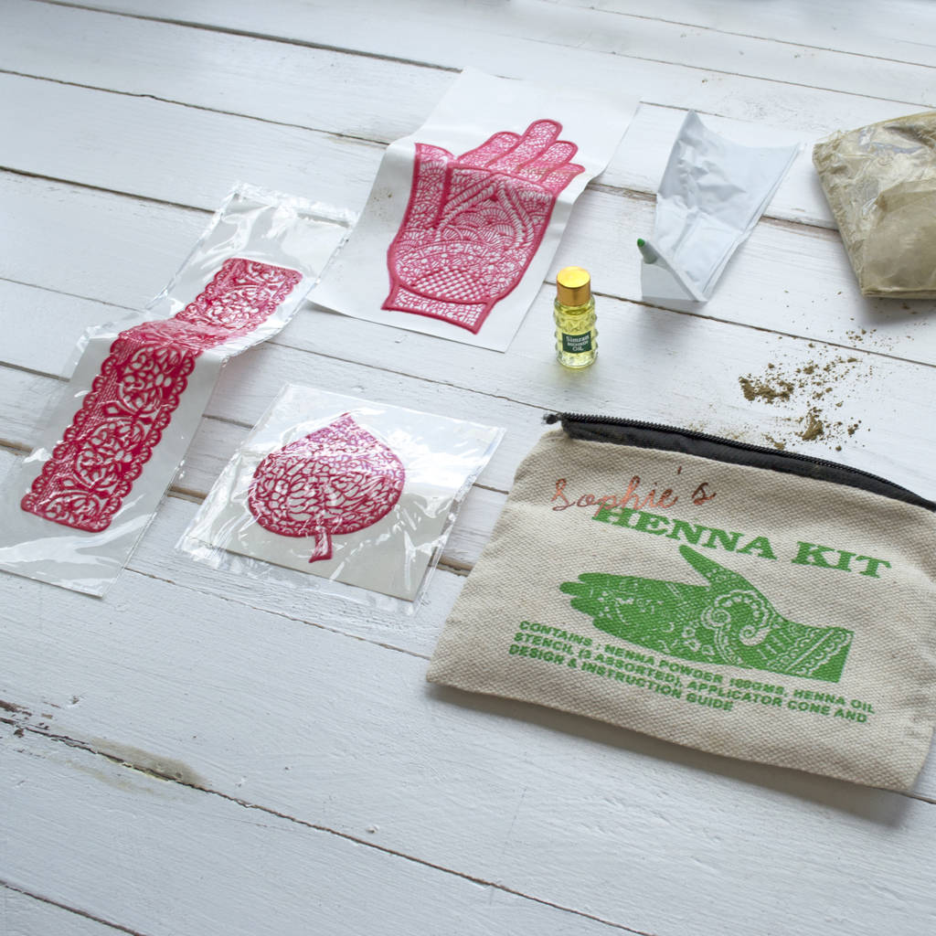 Personalised Henna Tattoo Kit By Solesmith ...