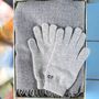 Personalised Cashmere Wool Gloves Scarf Gift Box Set, thumbnail 2 of 11