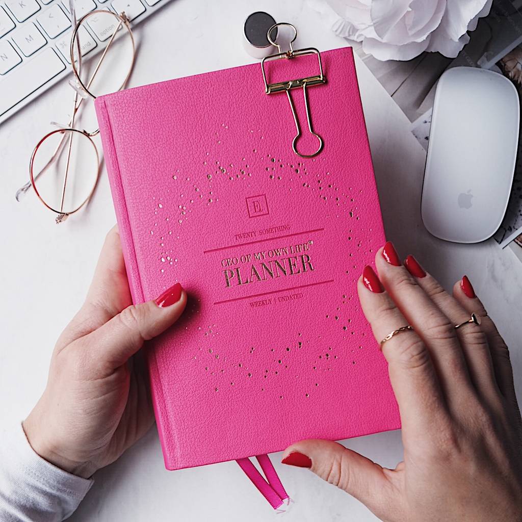 Ceo Of My Own Life Undated Weekly Planner Pink By Ella Iconic
