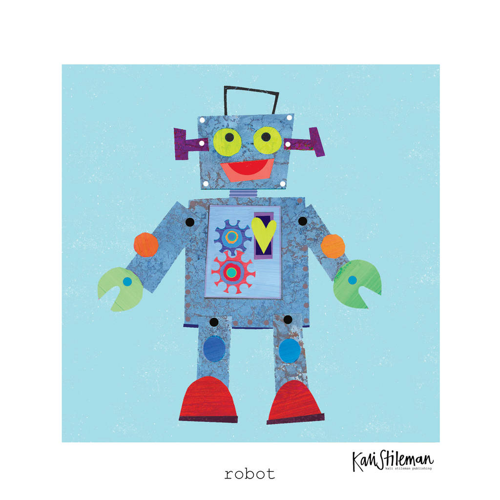 Robot Art Print By Kali Stileman Publishing