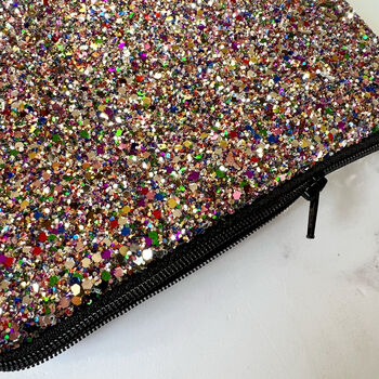 Kaleidoscope Glitter Clutch Bag, 2 of 2