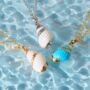 Natural Seashell Gold Or Silver Plated Necklace, thumbnail 1 of 10