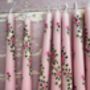 Hand Painted Pink Rose Garland Candles, thumbnail 4 of 5