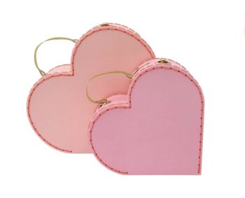 Personalised Set Of Two Heart Suitcase, 7 of 8