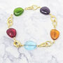 Statement Personalised Birthstone Charm Bracelet, thumbnail 1 of 6