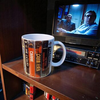 Classic Horror Vhs Tape Mug – Slasher Movie Gift Halloween, 6 of 6