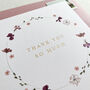 Edith Floral Thank You Card, thumbnail 2 of 2