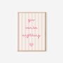 Girls Brights Pastel Affirmation Gallery Wall Print Set, thumbnail 3 of 7