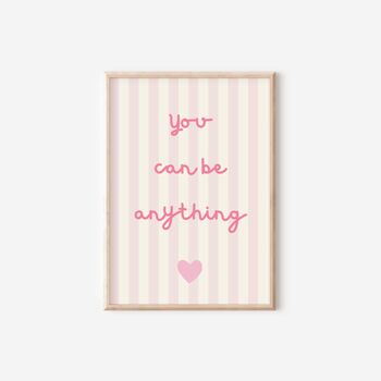 Girls Brights Pastel Affirmation Gallery Wall Print Set, 3 of 7