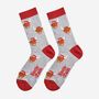 Men's Bamboo Socks Highland Cow Christmas Santa Hat, thumbnail 1 of 5