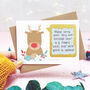 Personalised Reindeer Scratch Card, thumbnail 1 of 10