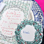 Festive Holly Menu And Place Card Set, thumbnail 5 of 9